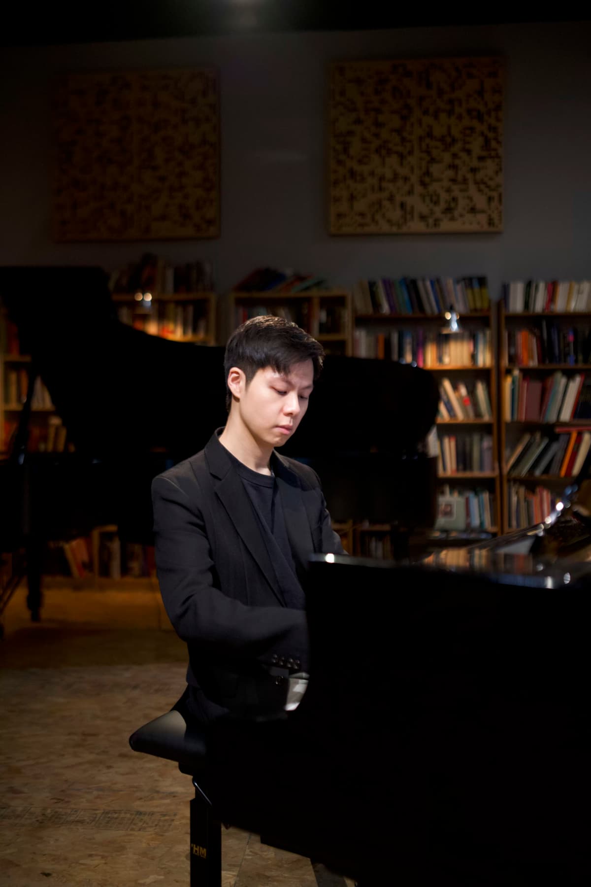 GRAMMY® FYC Campaign — Han Chen during the Anton Rubinstein Piano Sonatas Nos. 3 and 4 recording sessions